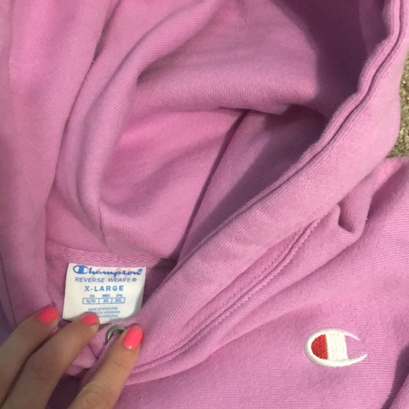 Pink Champion Reverse Weave Hoodie - Picture 2 of 6